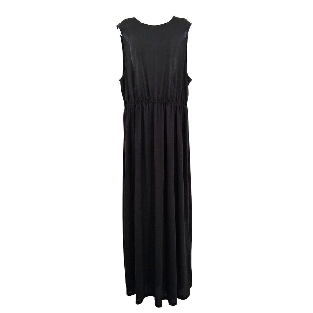 H&M Basic Black Sleeveless Maxi Dress Size XL NWT